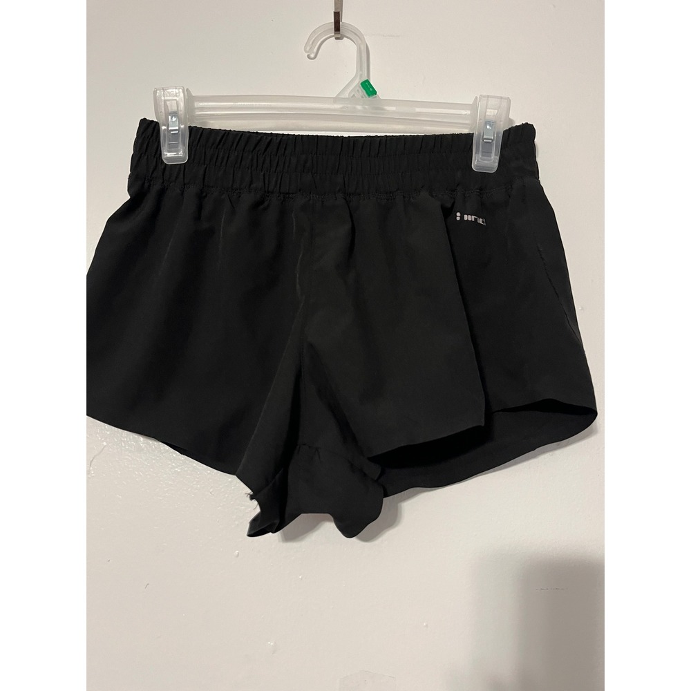 Hind Womens Black Athletic Running Shorts Elastic Waist Inner Liner Size Small